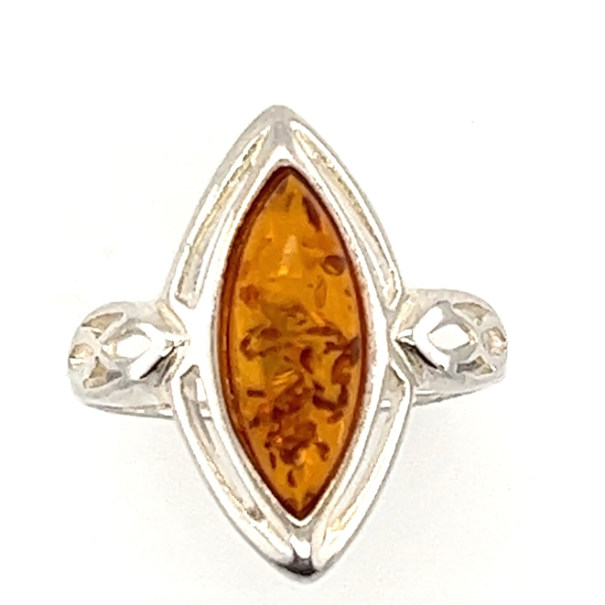 Sterling Silver Amber Ring (AMBR33)