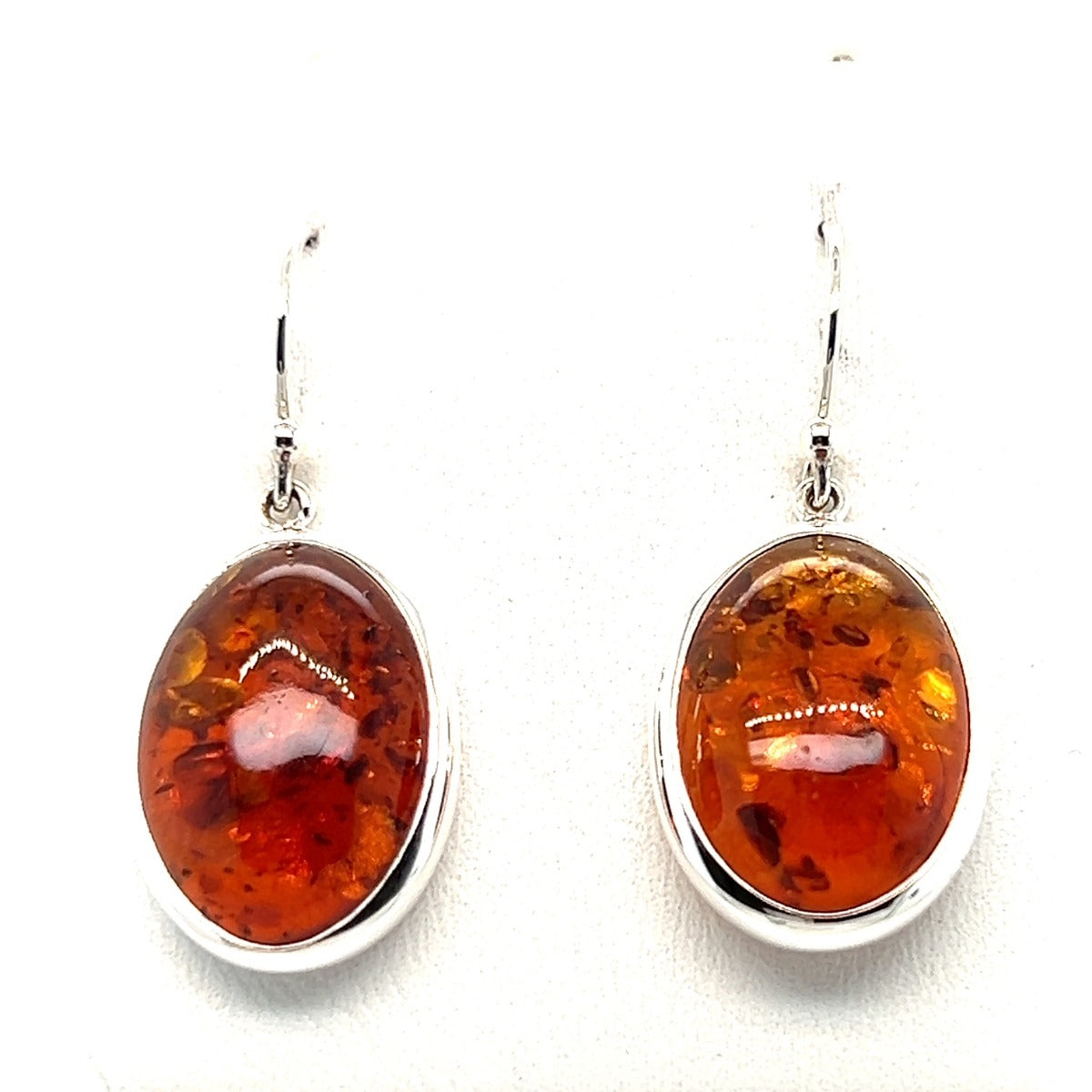 Sterling Silver Amber earrings (ame101)