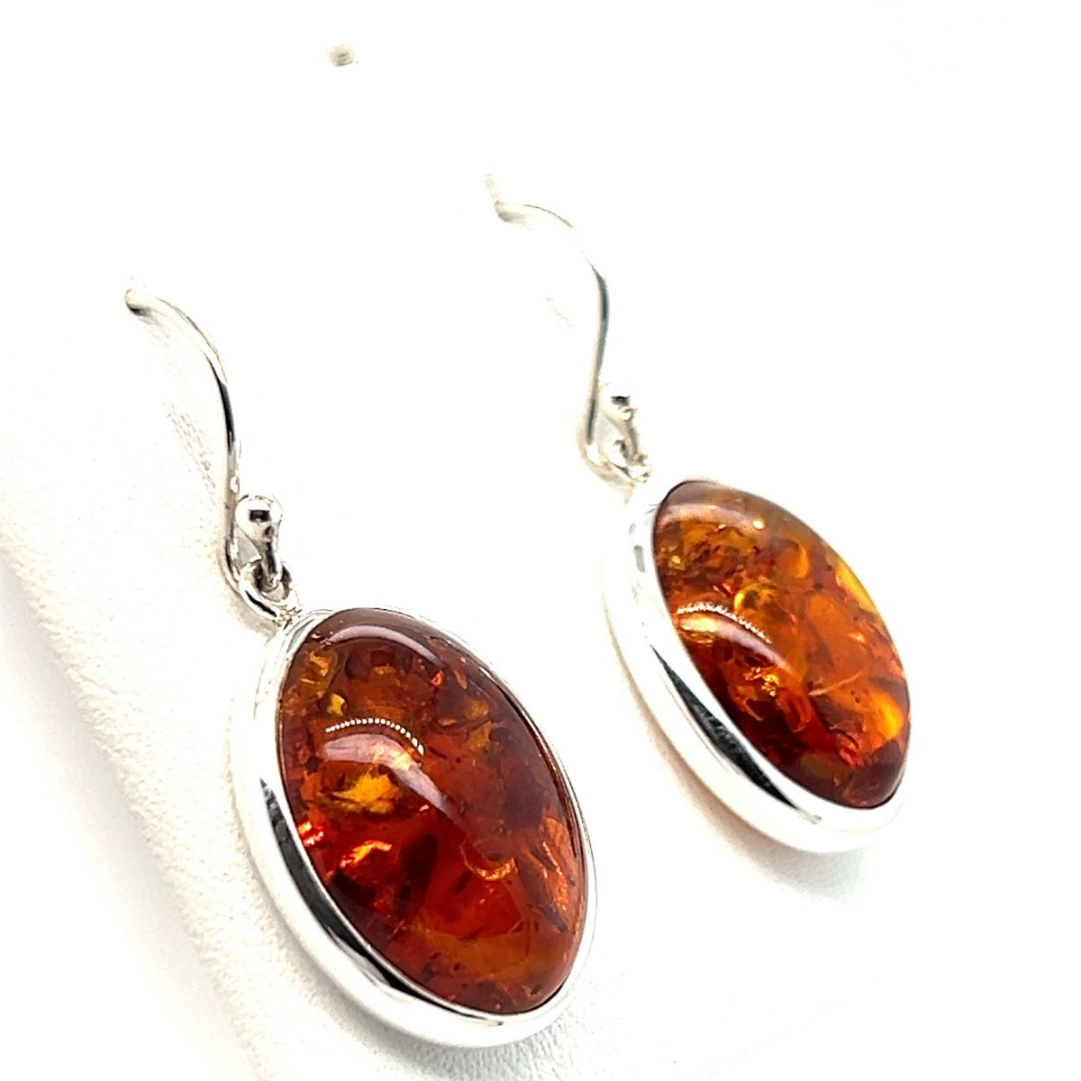 Sterling Silver Amber earrings (ame101)