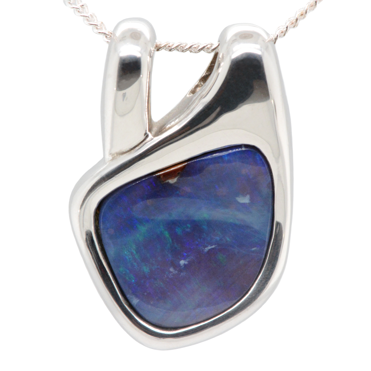 Sterling Silver Boulder Pendant (boup334)