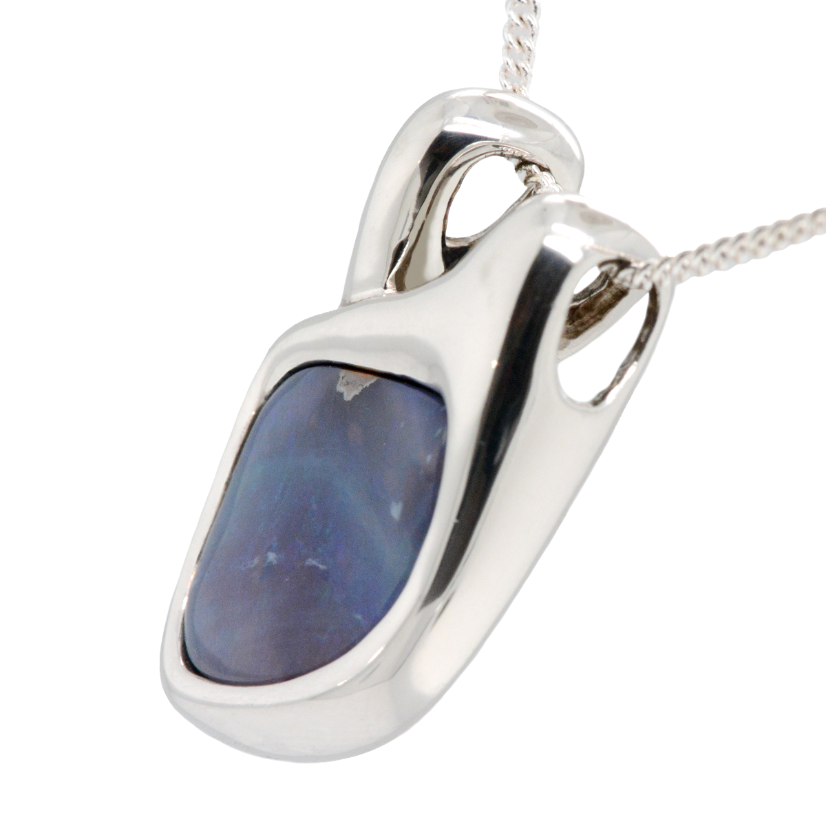 Sterling Silver Boulder Pendant (boup334)