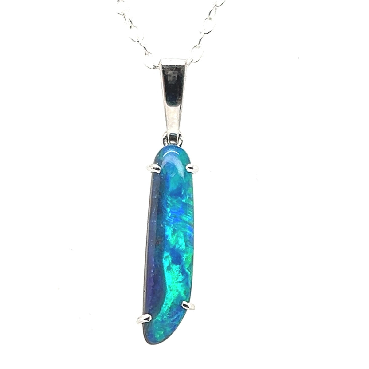 Sterling Silver Boulder Opal Pendant  (ssboup542)