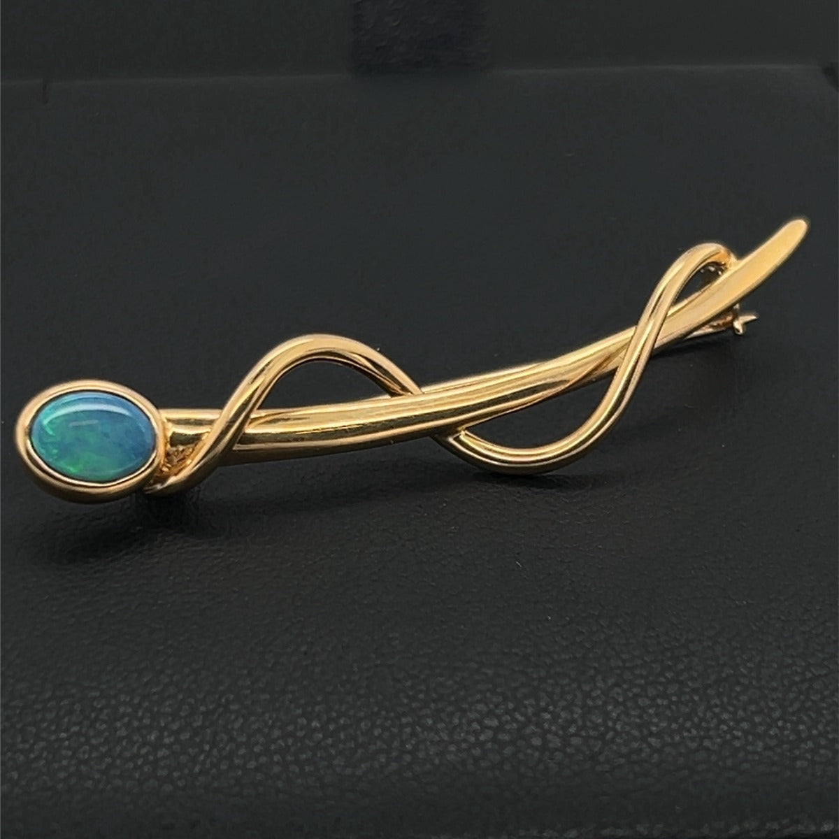 14ct gold Doublet Opal Brooch (dbr19)