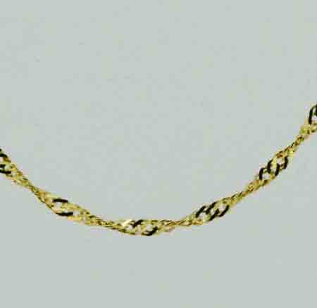 18ct Yellow Gold twist Chain