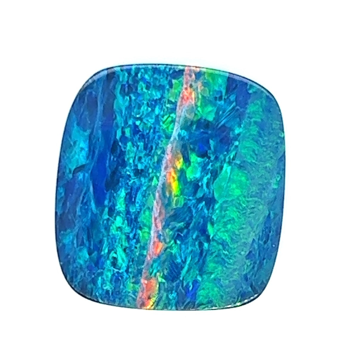 Square shaped doublet opal