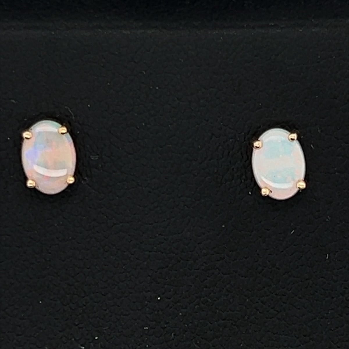 14ct Gold Solid Opal Earrings (sear2)