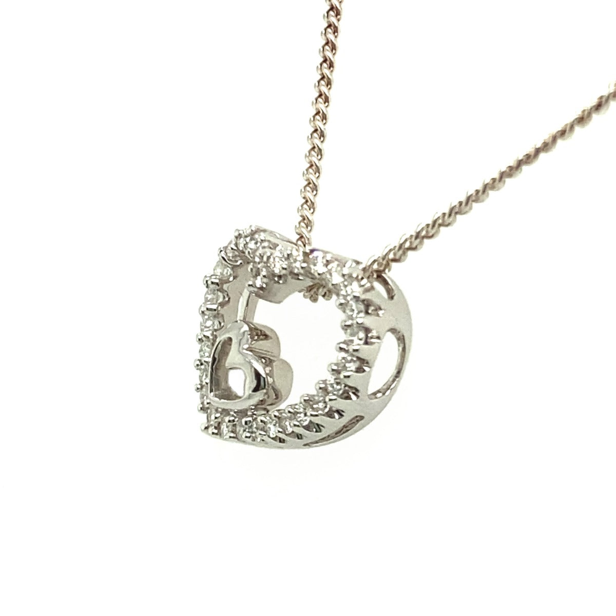 18ct Diamond Heart Pendant