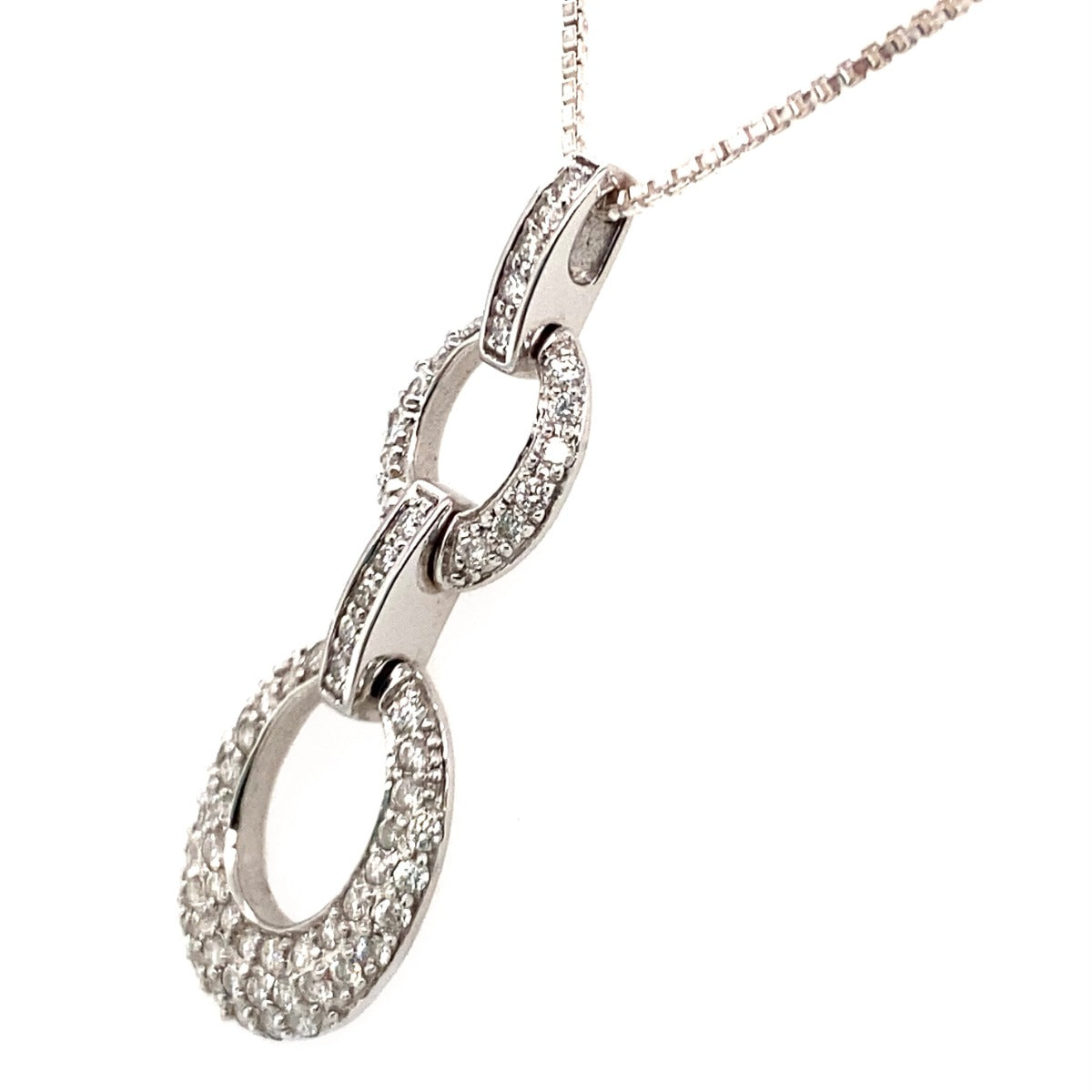 18ct Diamond Chain Pendant