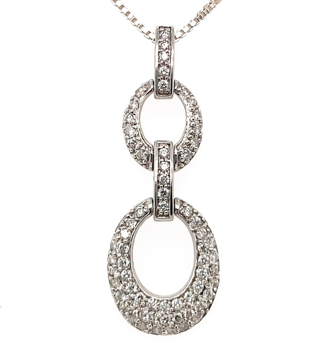 18ct Diamond Chain Pendant