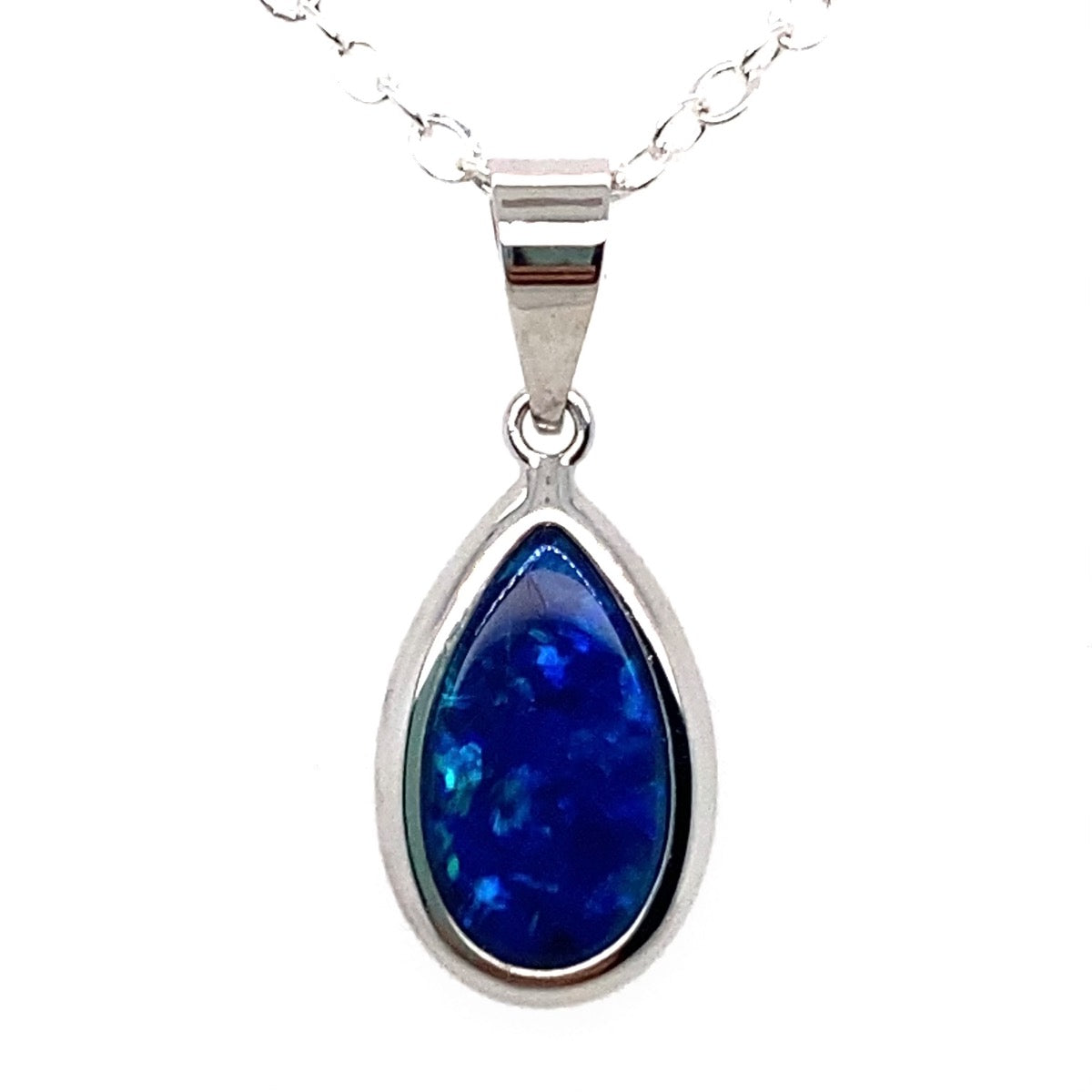 14ct Drop Doublet Opal Pendant (dp347)