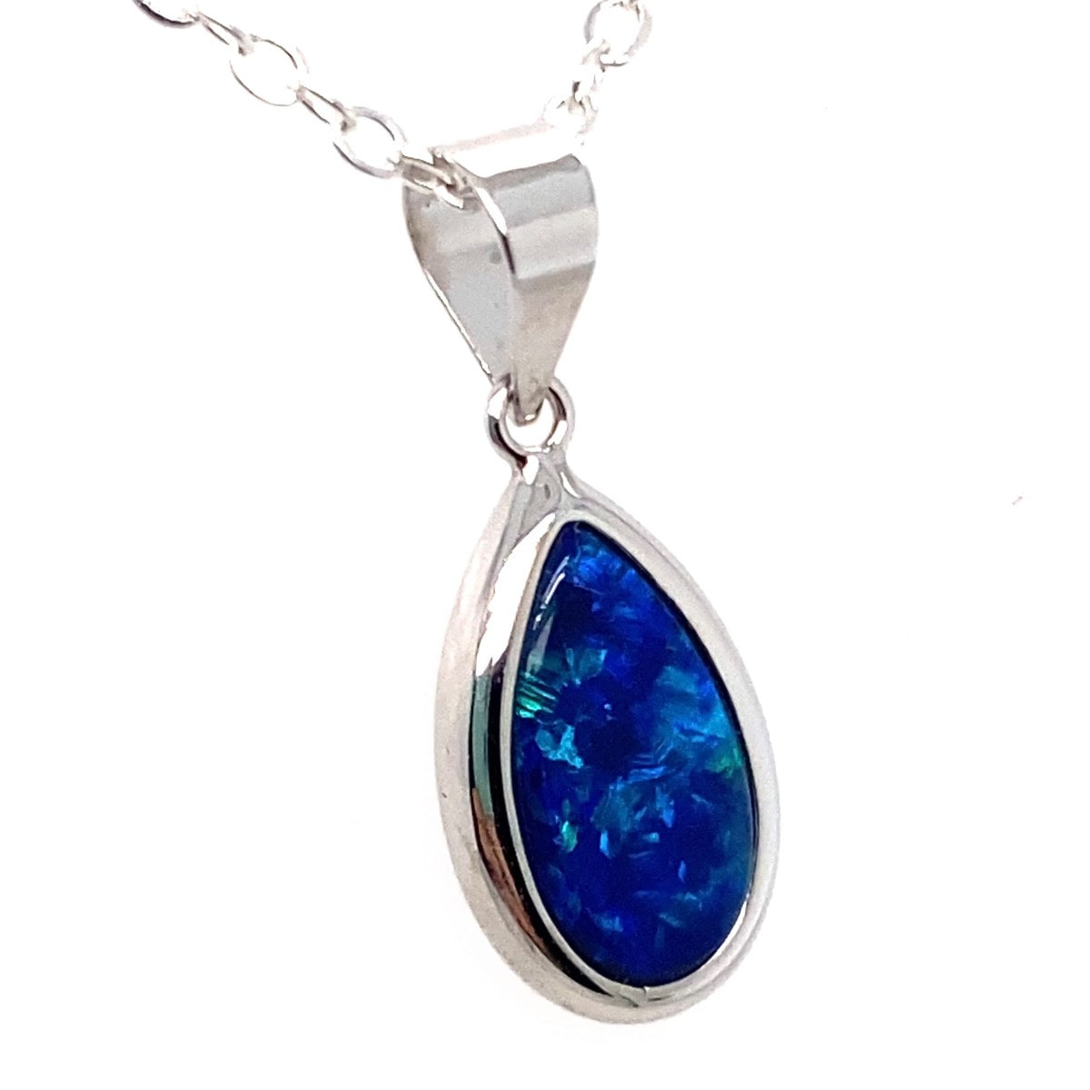 14ct Drop Doublet Opal Pendant