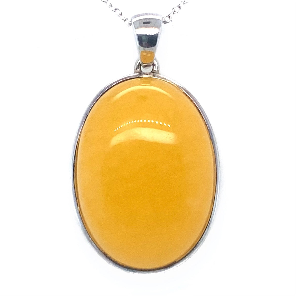 Sterling Silver Amber Pendant (SAP2031)