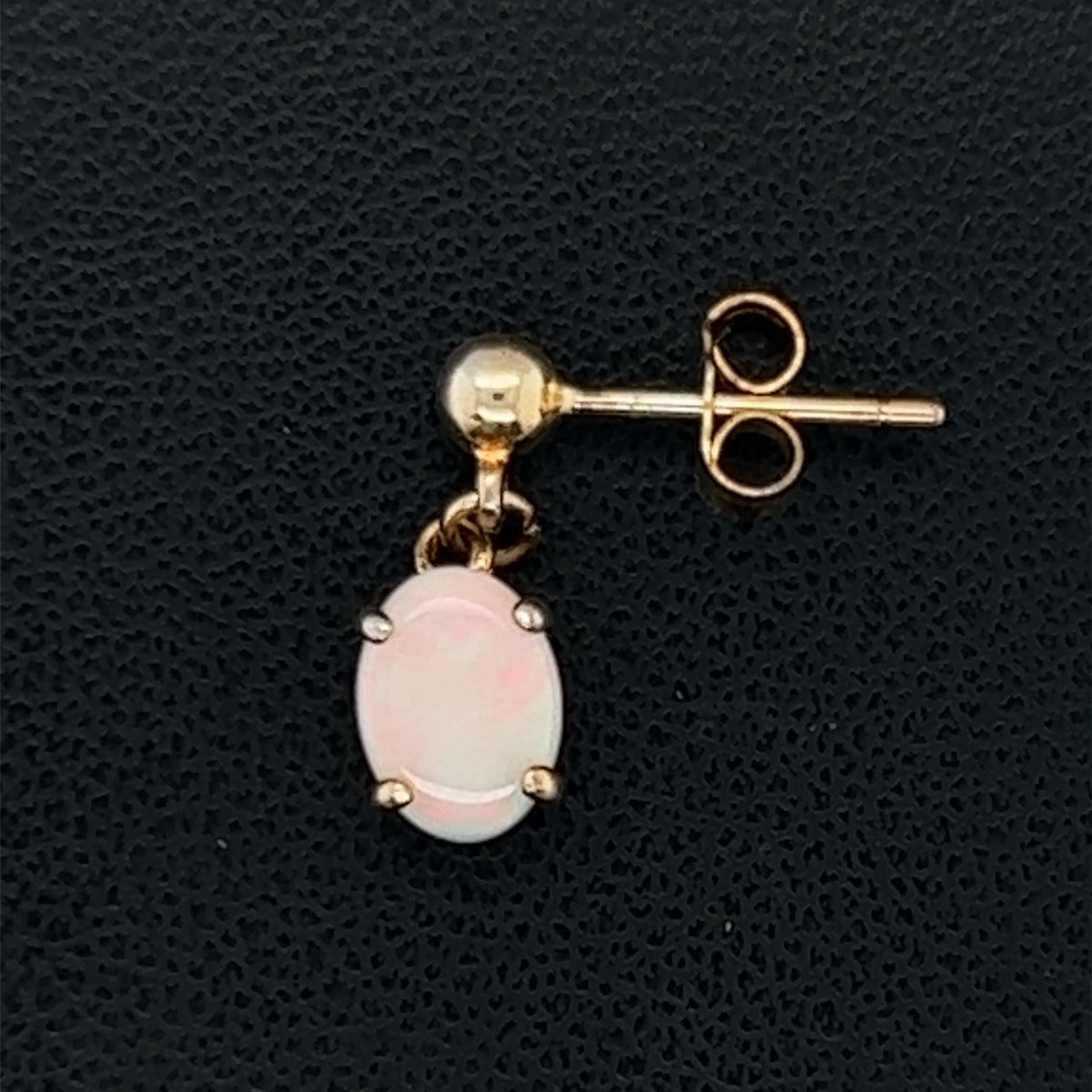 Gold Plated Solid Opal Earrings (gpse49)