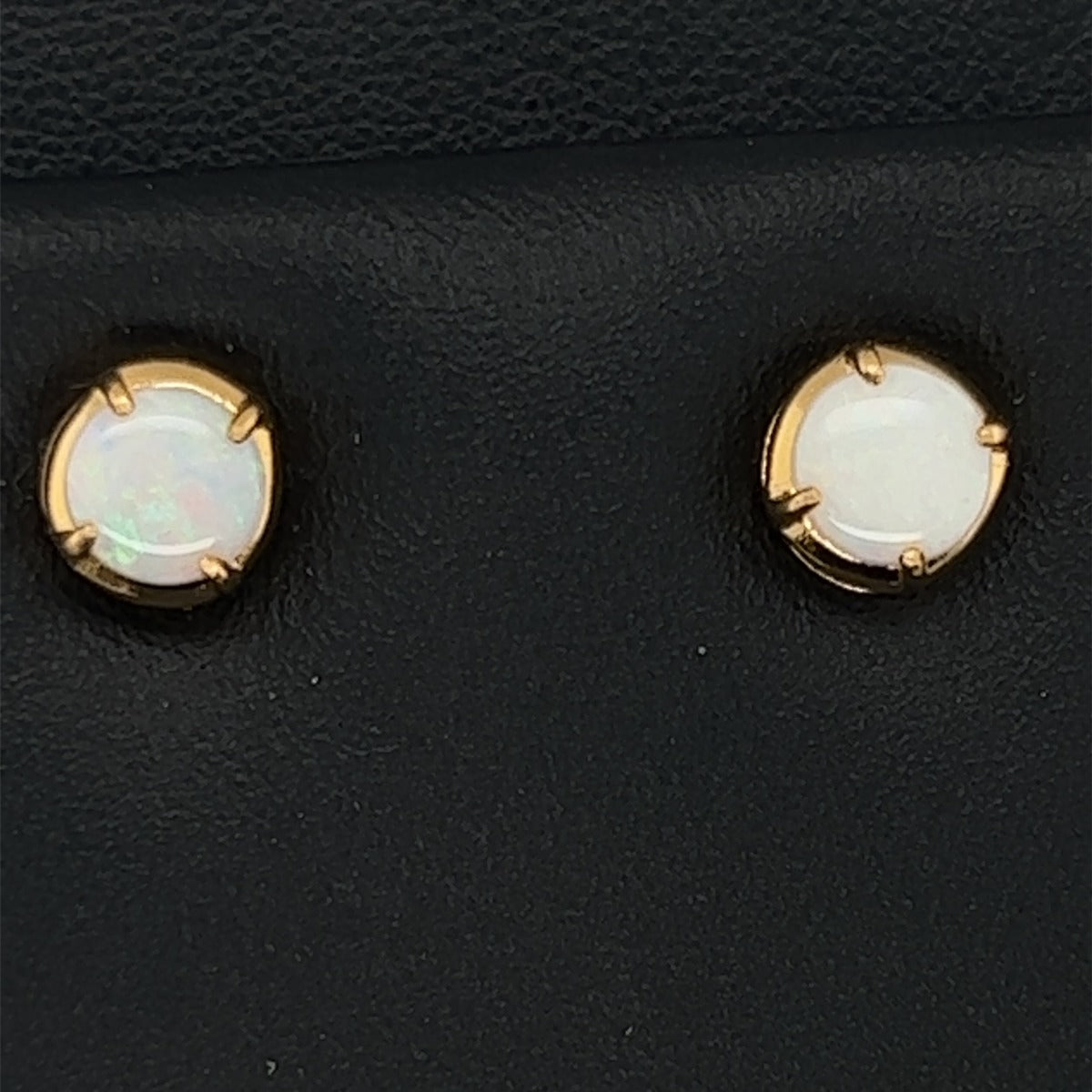 Gold Plated Solid Opal Earrings(gpse35)