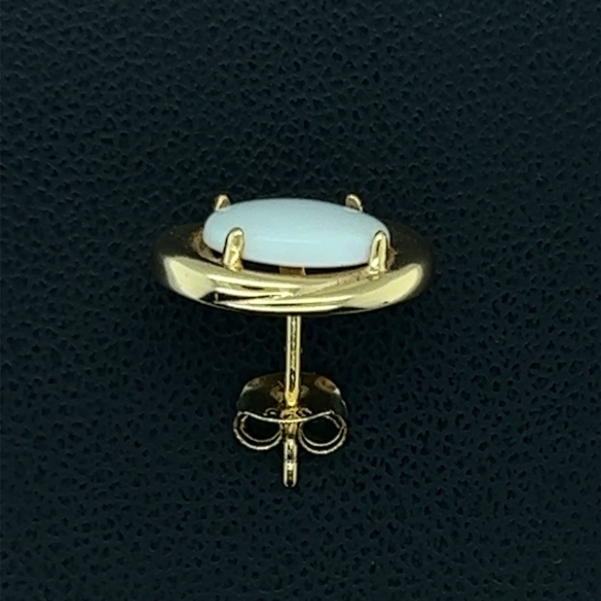 Gold Plated Solid Opal Earrings (gpse36)