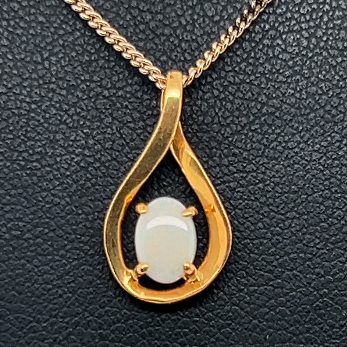 Gold Plated Sterling Silver Solid Opal Pendant (gpsp101)