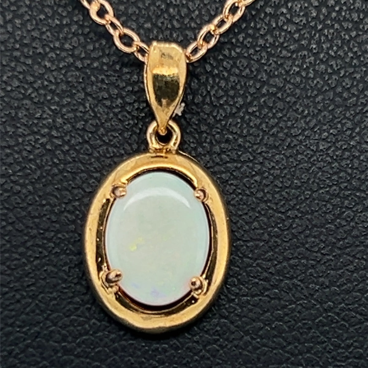 GOLD PLATED SOLID OPAL PENDANT (gpsp2415)