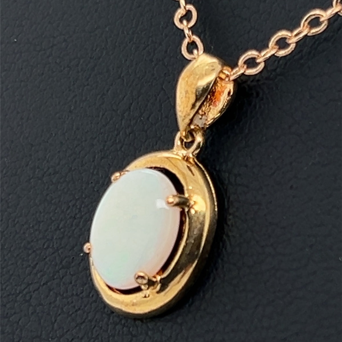 GOLD PLATED SOLID OPAL PENDANT (gpsp2415)