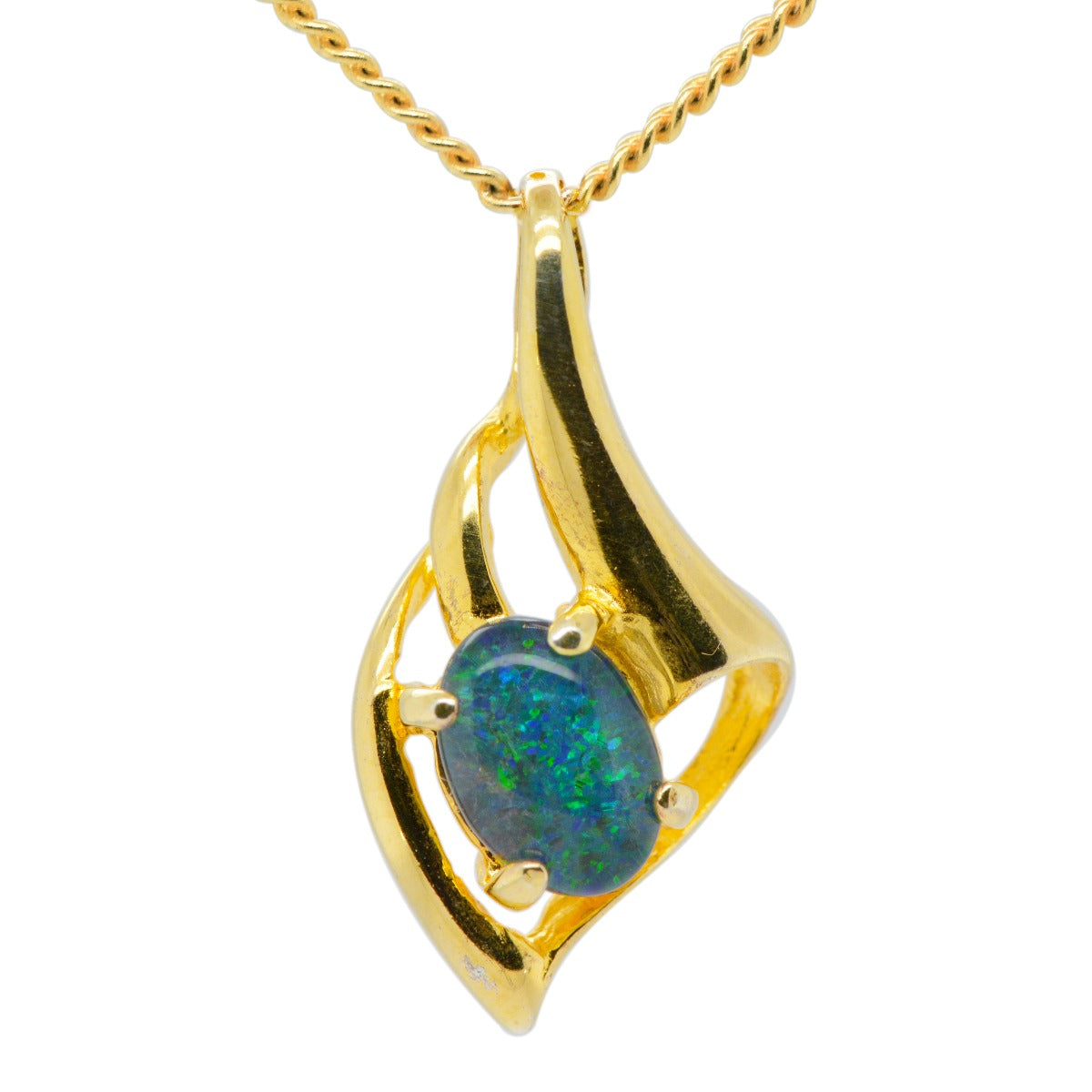 Gold Plated Sterling Silver Triplet Pendant (gptp8480)