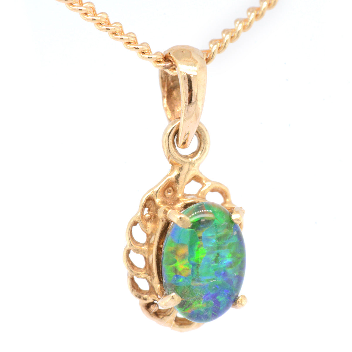 14ct Yellow Gold Triplet Pendant (GTP0634)