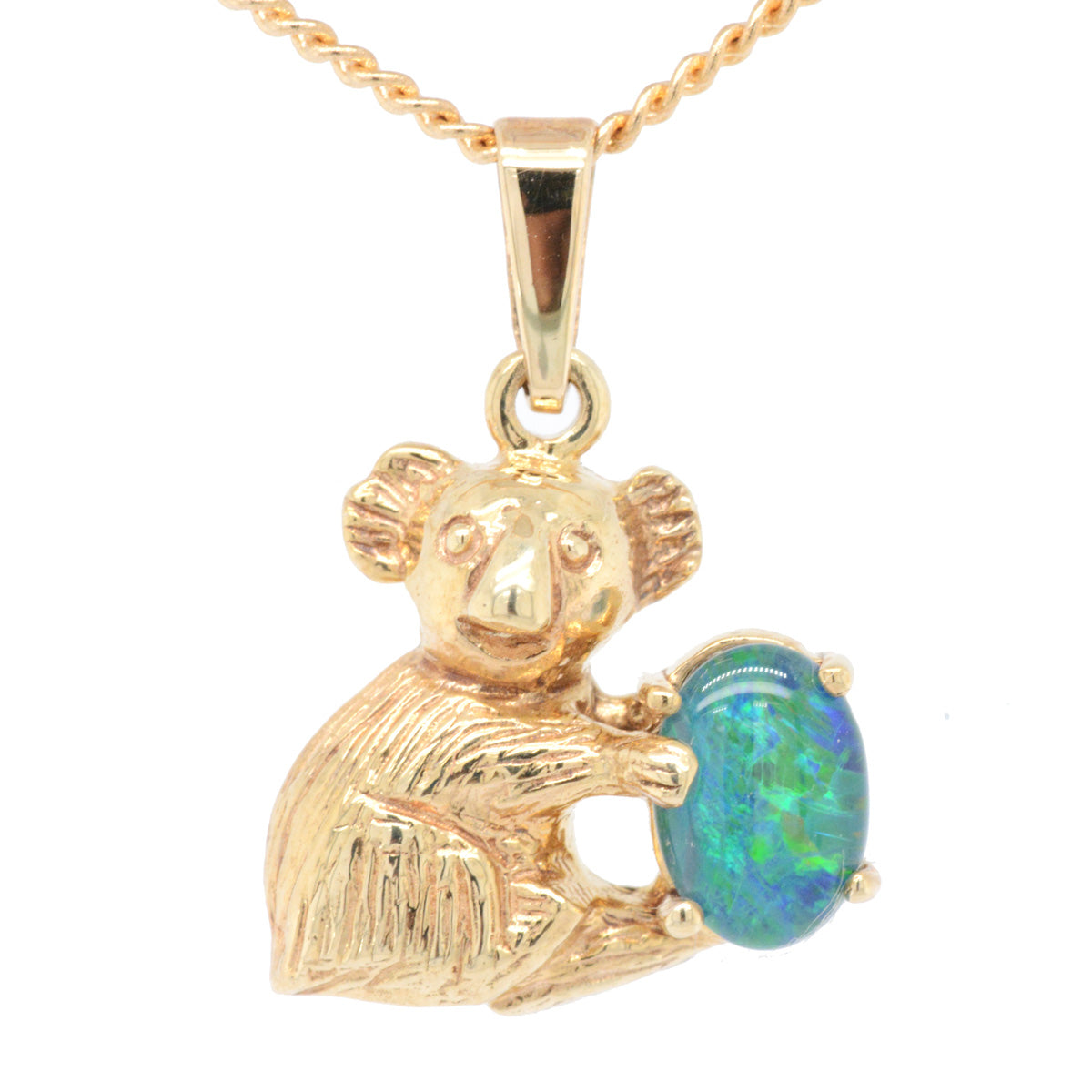 Koala 9ct Yellow Gold Triplet Pendant (GTP0648)