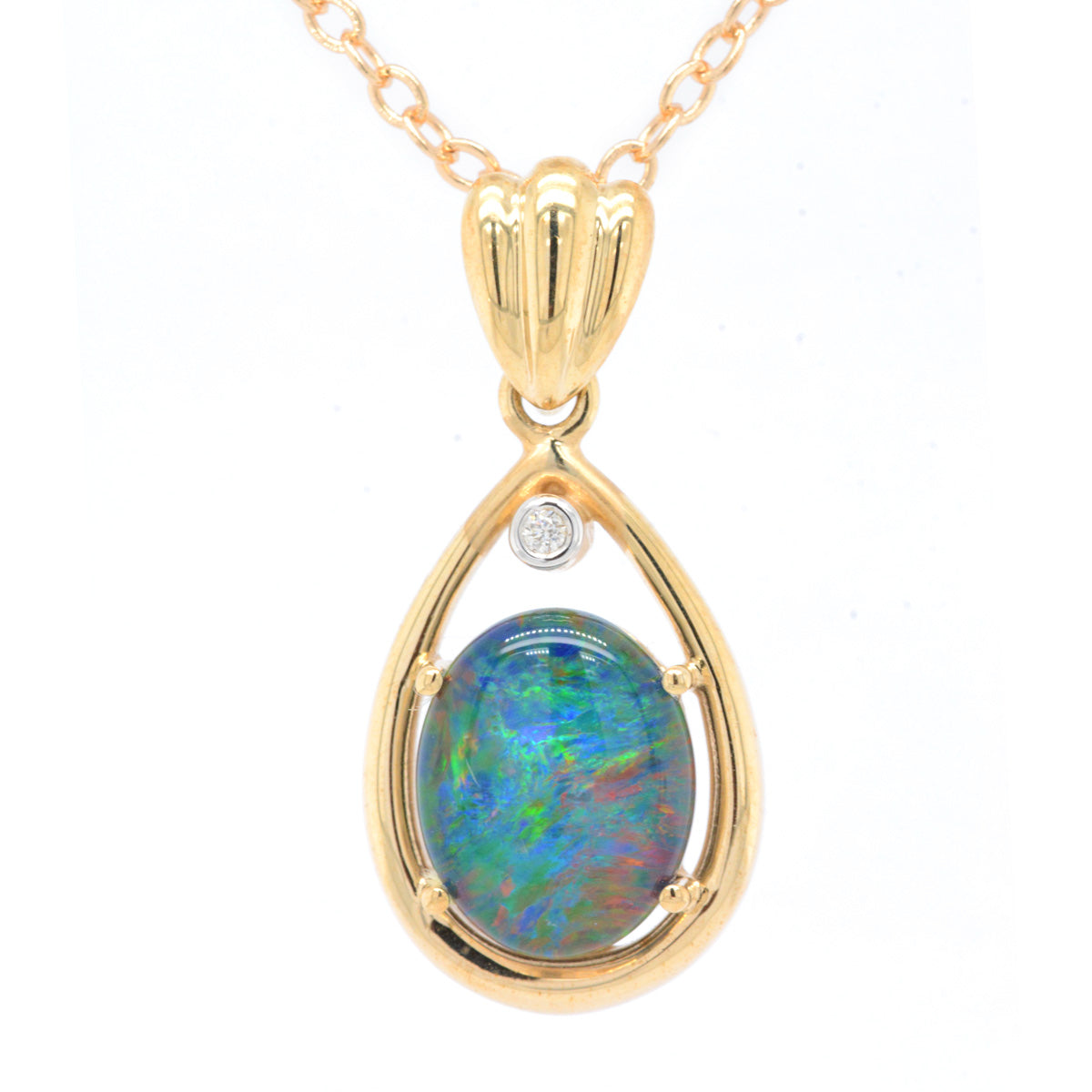 9ct Gold Triplet Opal Pendant (GTP0625)