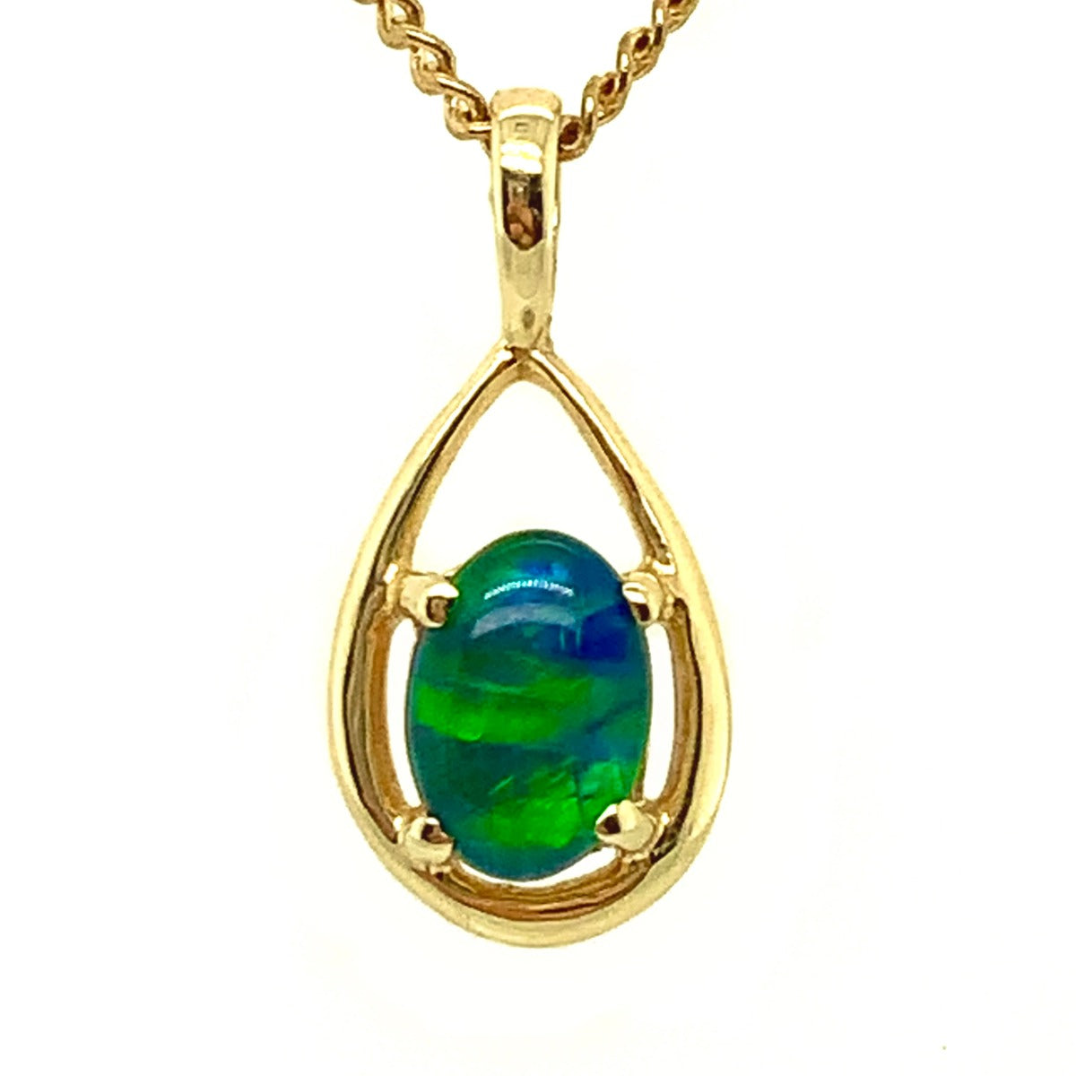 Triplet Opal Pendant in 14ct Gold (tp1071)