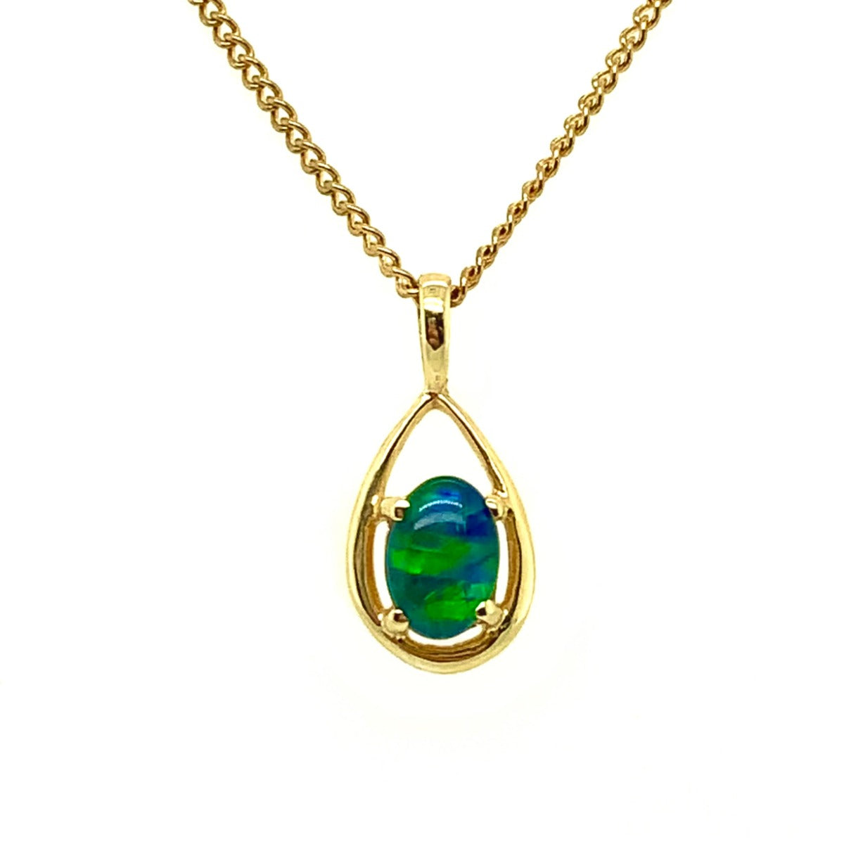 Triplet Opal Pendant in 14ct Gold (tp1071)