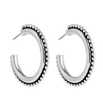 Najo - Oxidised Hoop Earrings