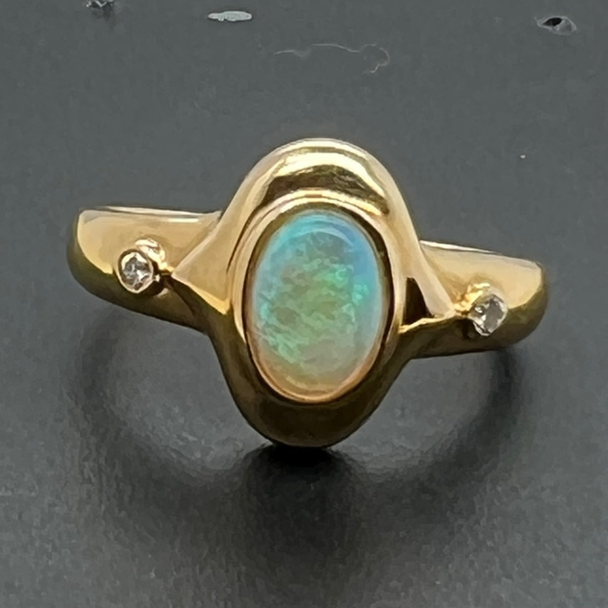 18ct Solid Opal Ring (sr7040)