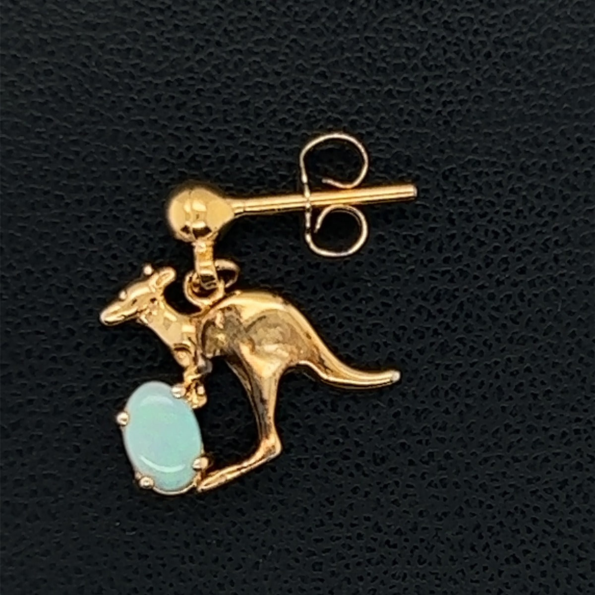 Gold plated Solid Opal Earrings (gpse880)