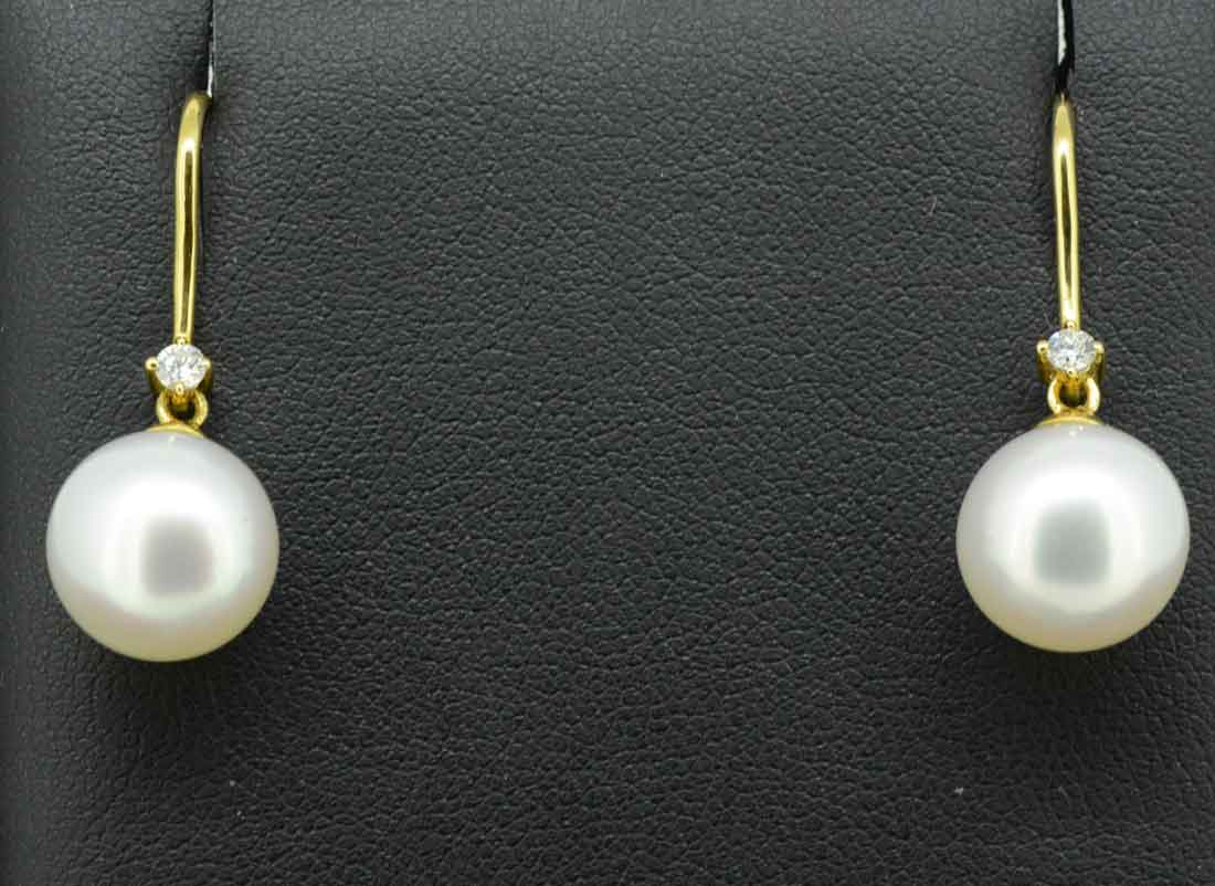 18ct South Sea pearl Earrings (PE6436)