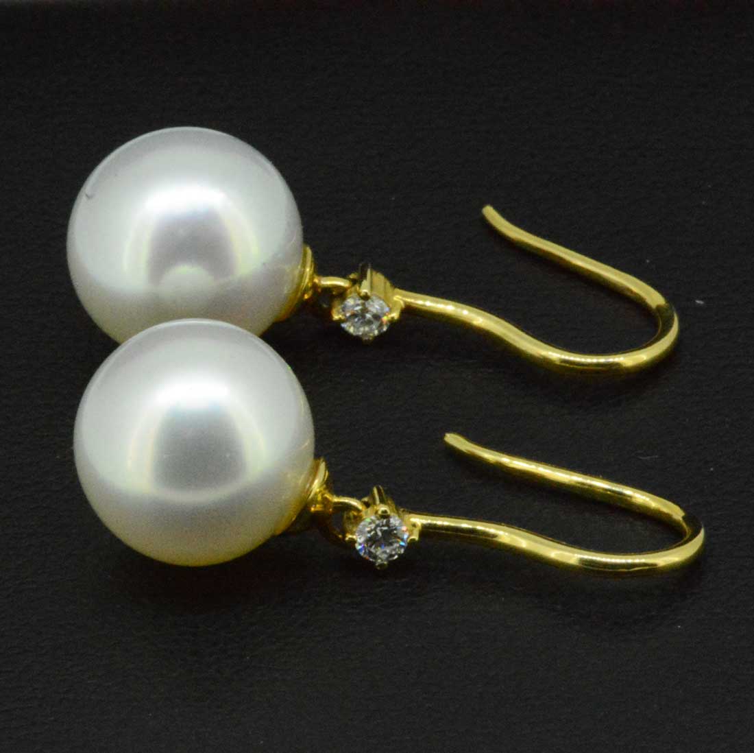 18ct South Sea pearl Earrings (PE6436)