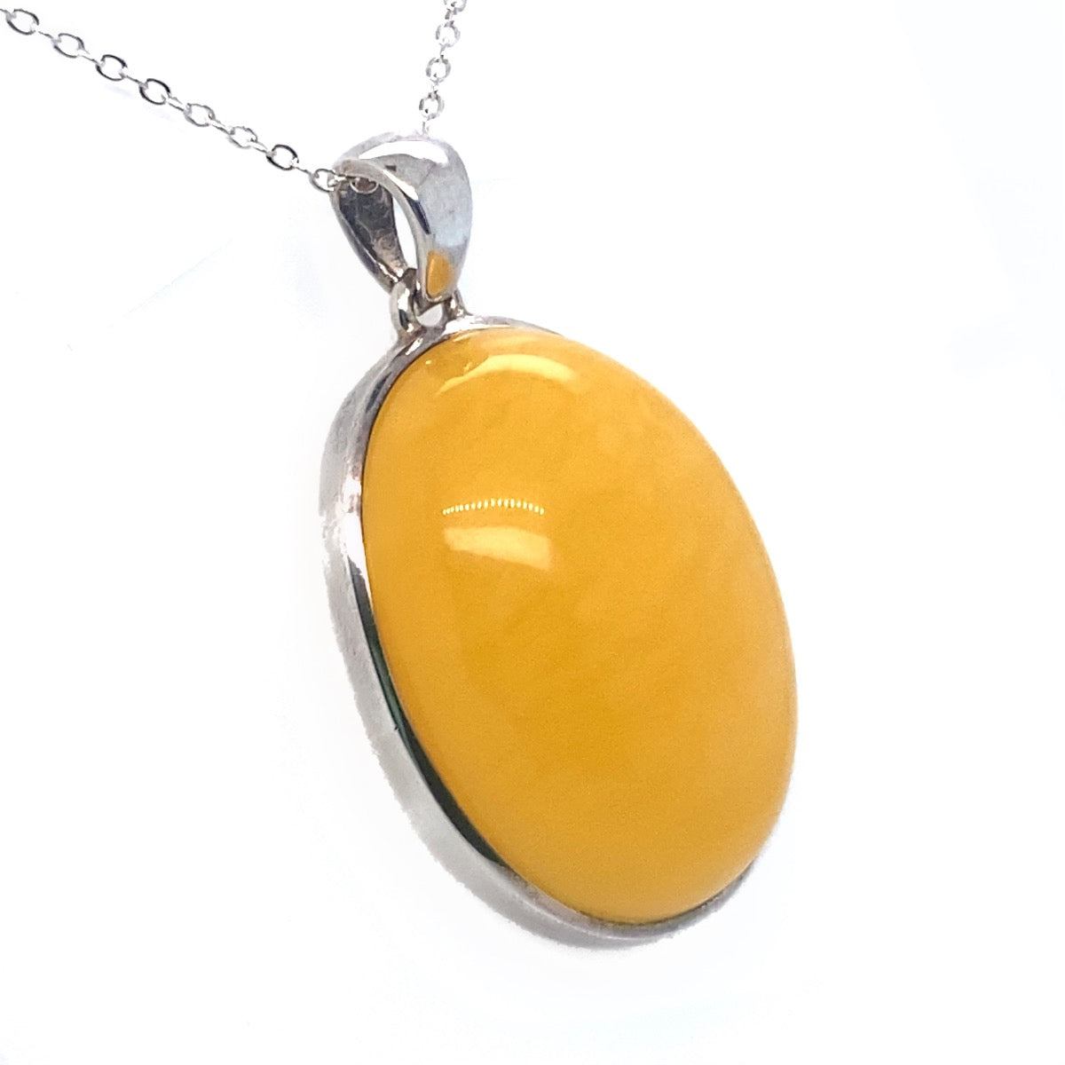 Sterling Silver Amber Pendant (SAP2031)