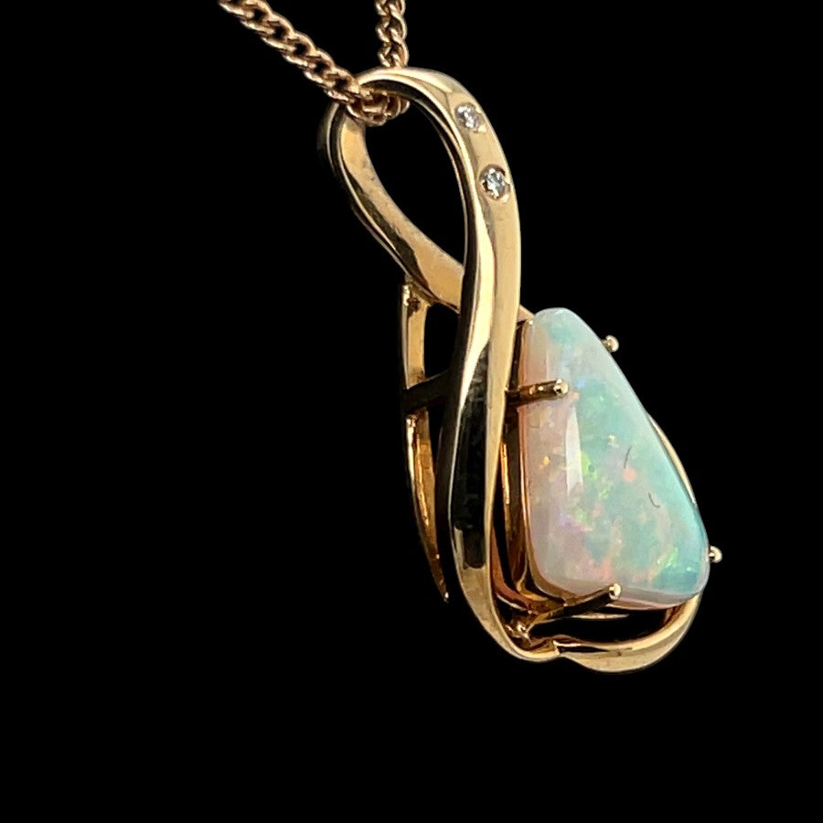 14ct Solid Opal Pendant (sp3332)