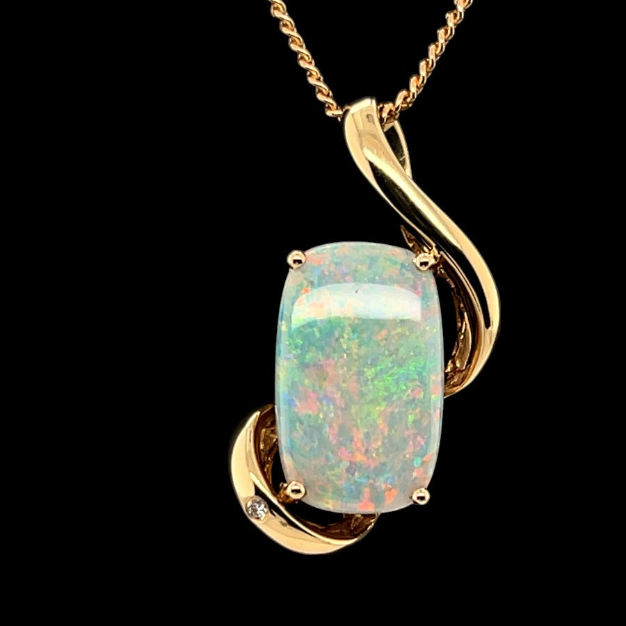 14ct Solid Opal Pendant (sp3330)