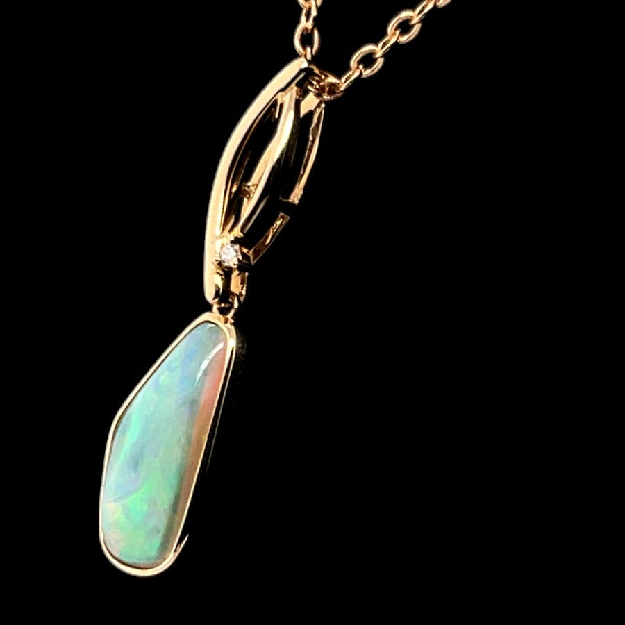 14ct Solid Opal Pendant (sp3334)