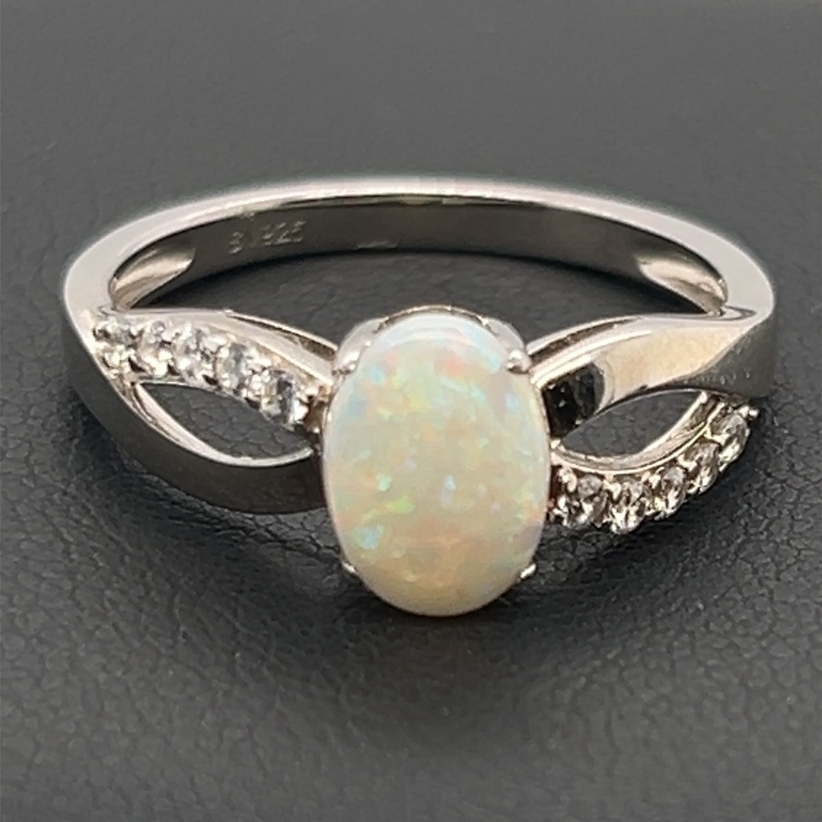 Sterling Silver Solid Opal Ring (SSSR6364)