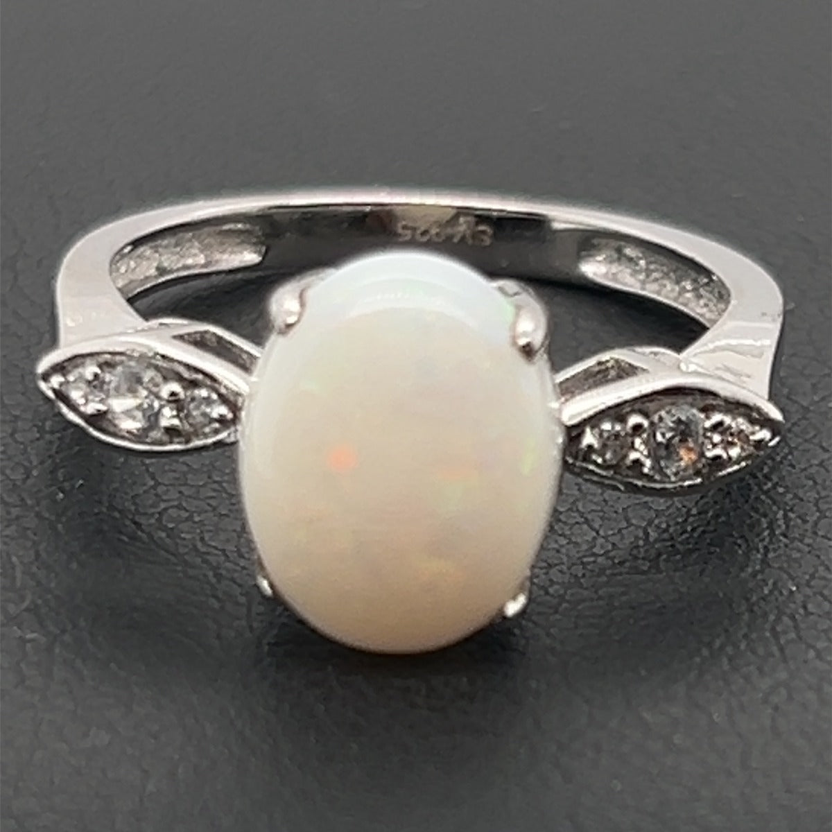 Sterling Silver Solid Opal Ring (SSSR6356)