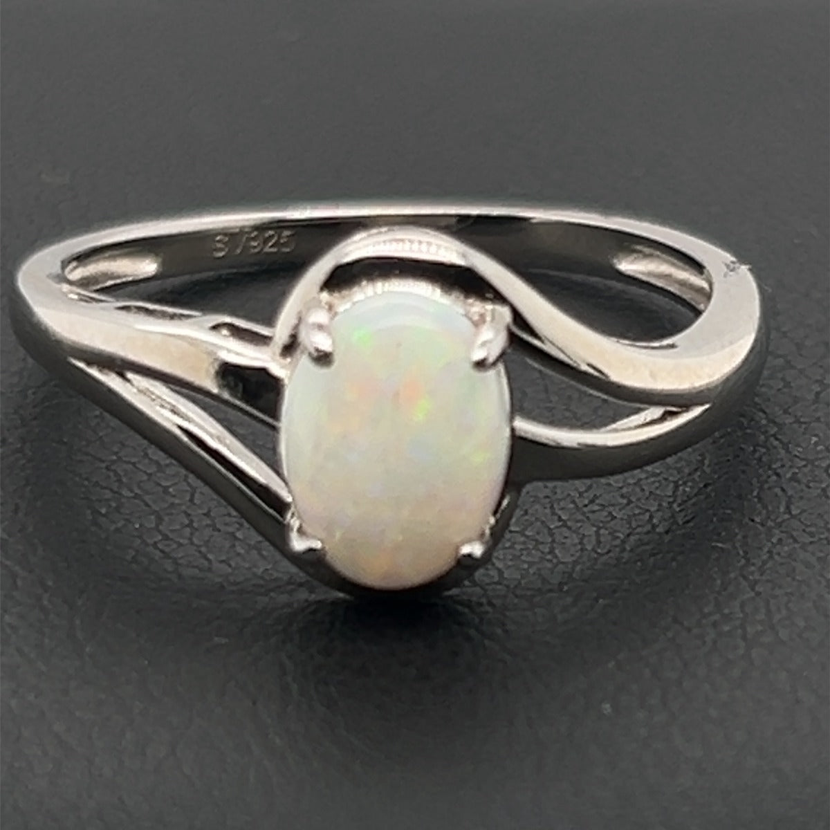 Sterling Silver Solid Opal Ring (SSSR6359)