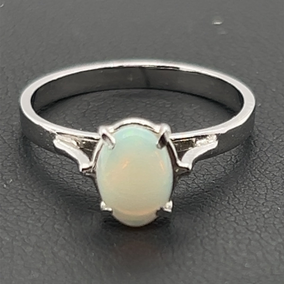 Sterling Silver Solid Opal Ring (ssr6217)