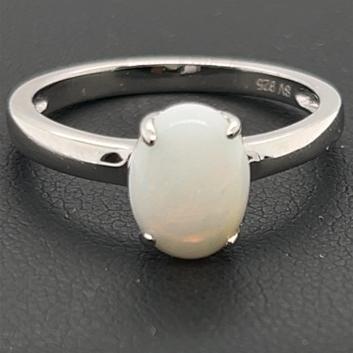 Sterling Silver Solid Opal Ring (ssr6203)