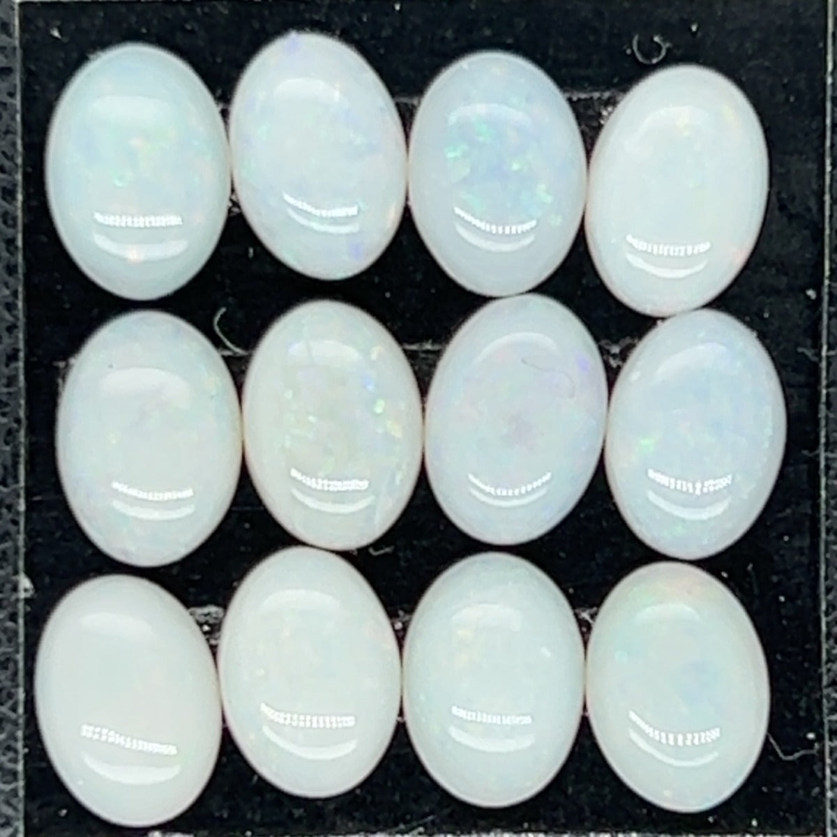 12 Solid Crystal Opals 6.55ct