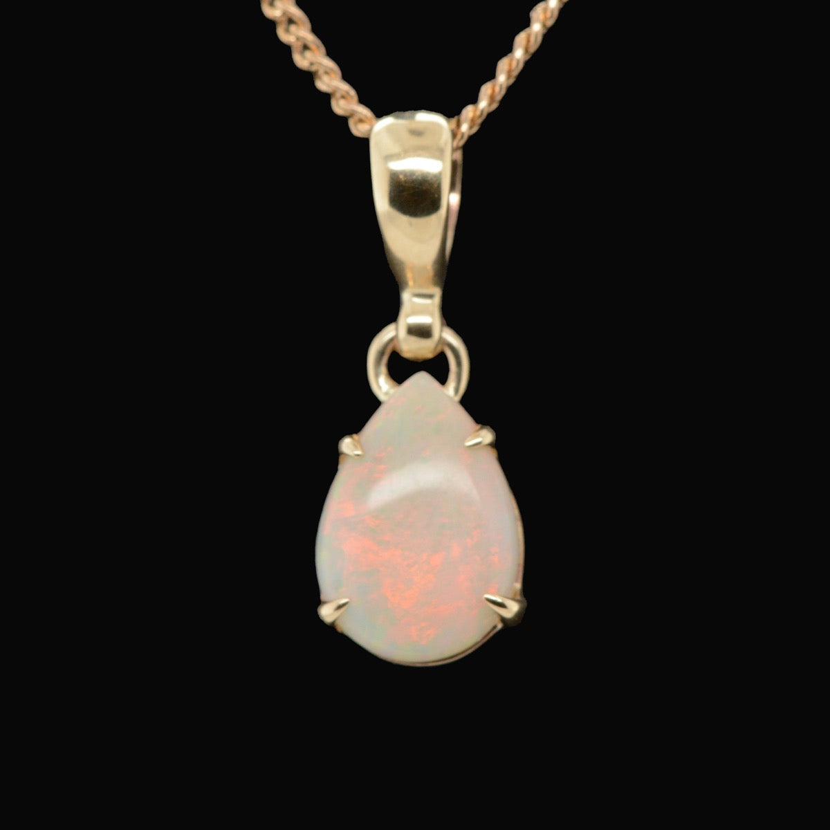 14ct Opal Drop Pendant