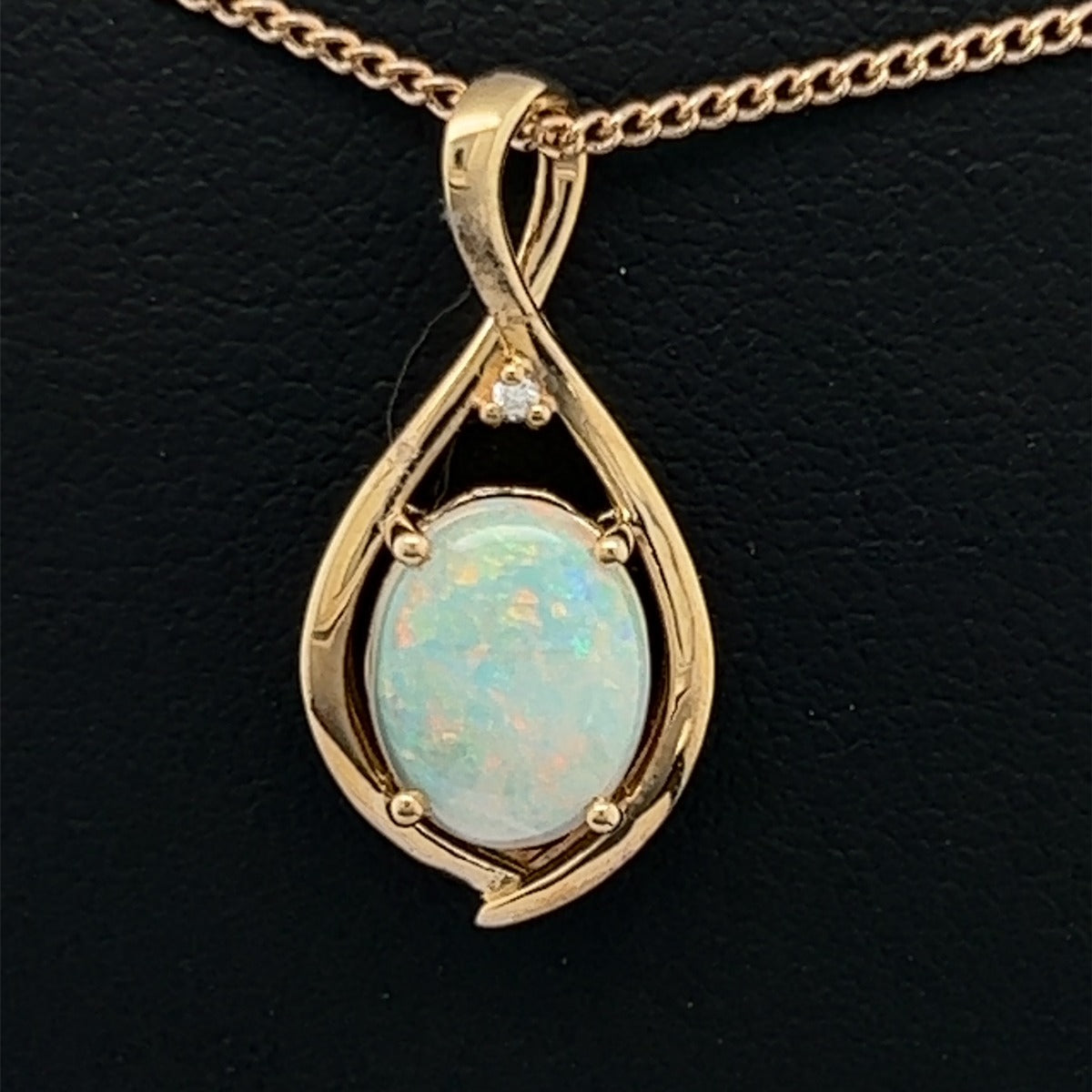 14ct Gold Solid Opal Pendant (sp2112)