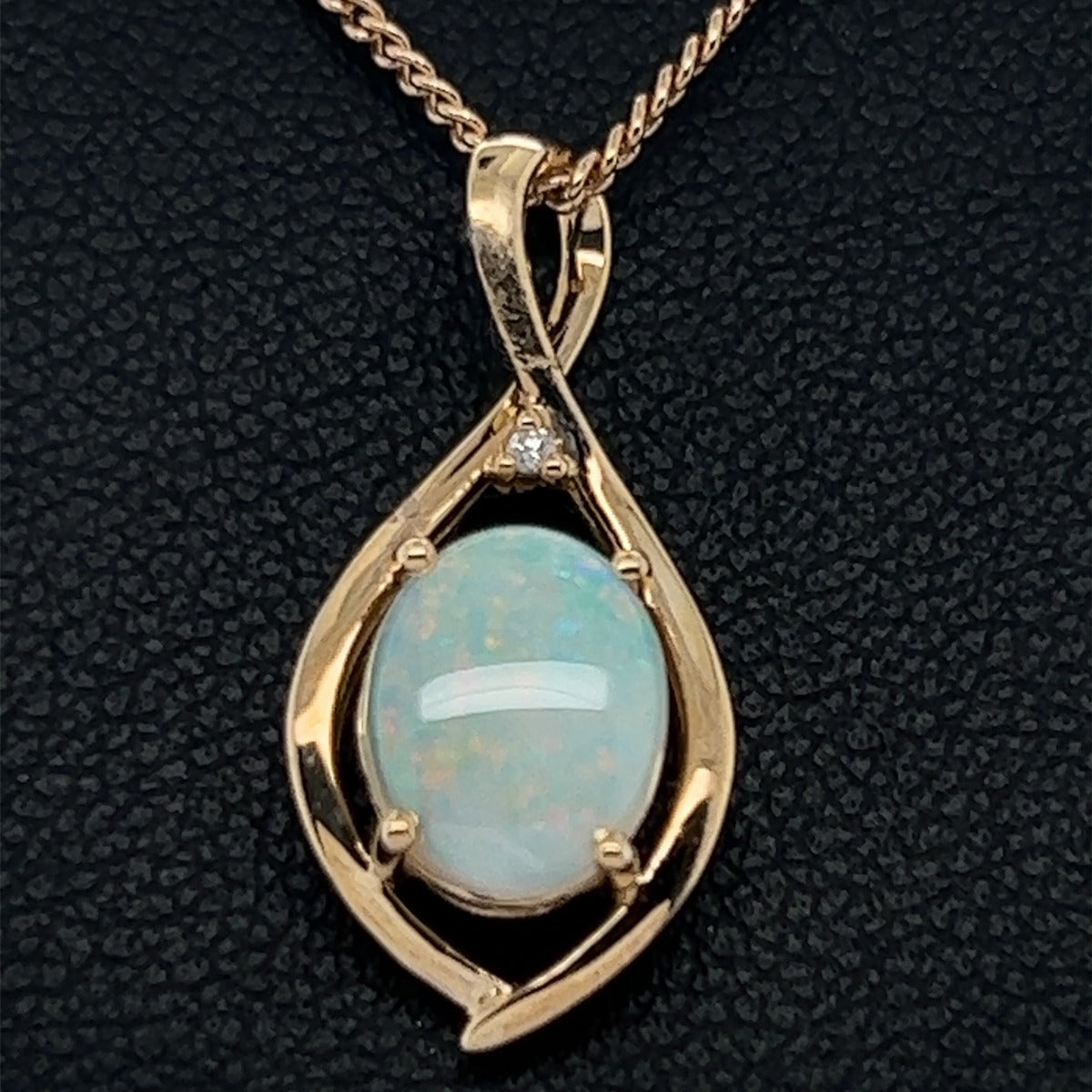 14ct Gold Solid Opal Pendant (sp2112)