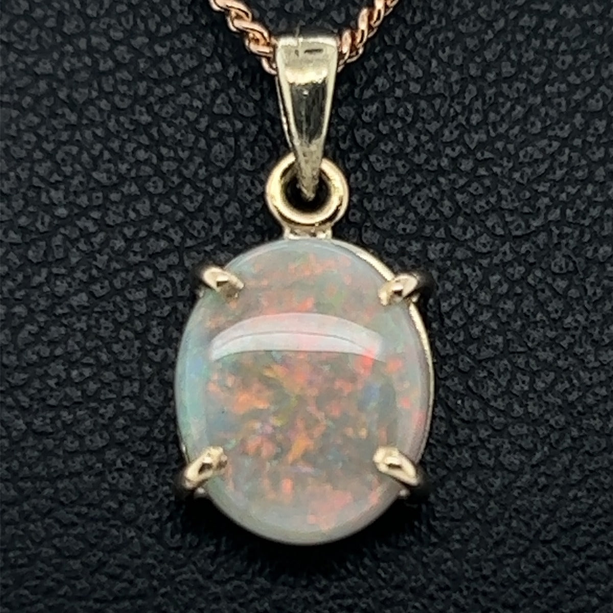 14ct Gold Solid Opal Pendant (sp2114)