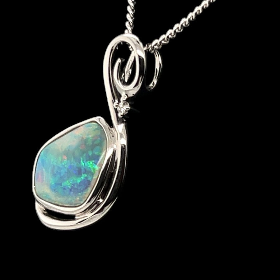 14CT SOLID OPAL PENDANT (SP3351)