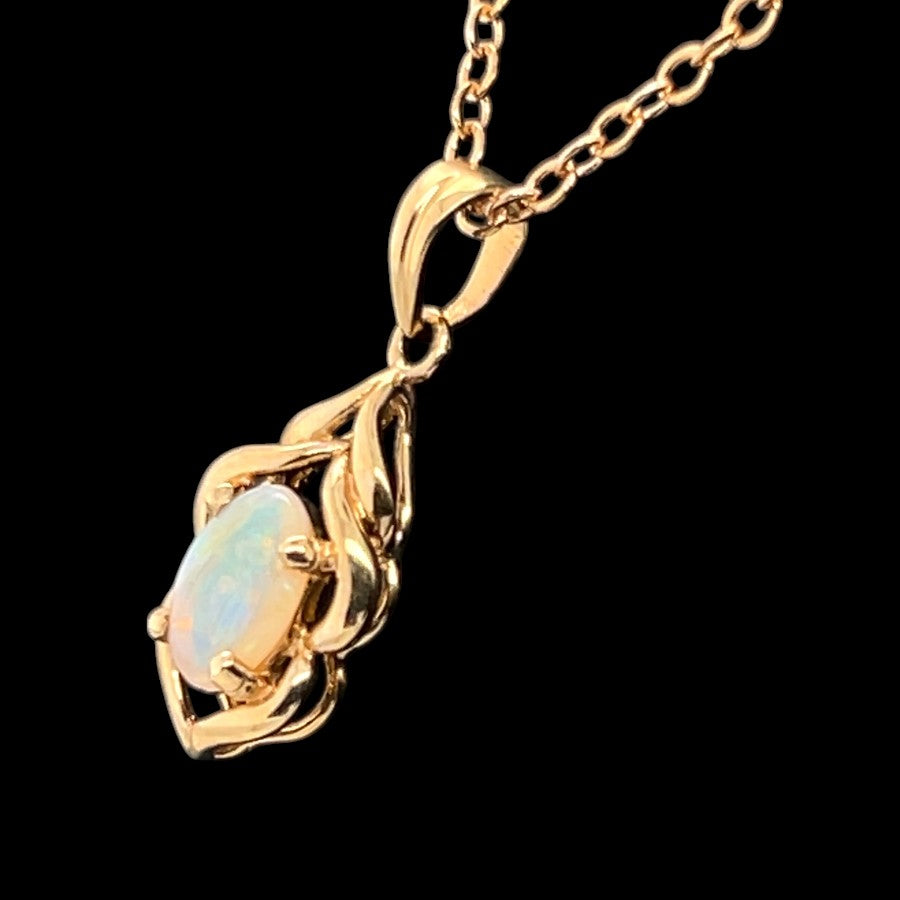 14CT SOLID OPAL PENDANT (SP3357)