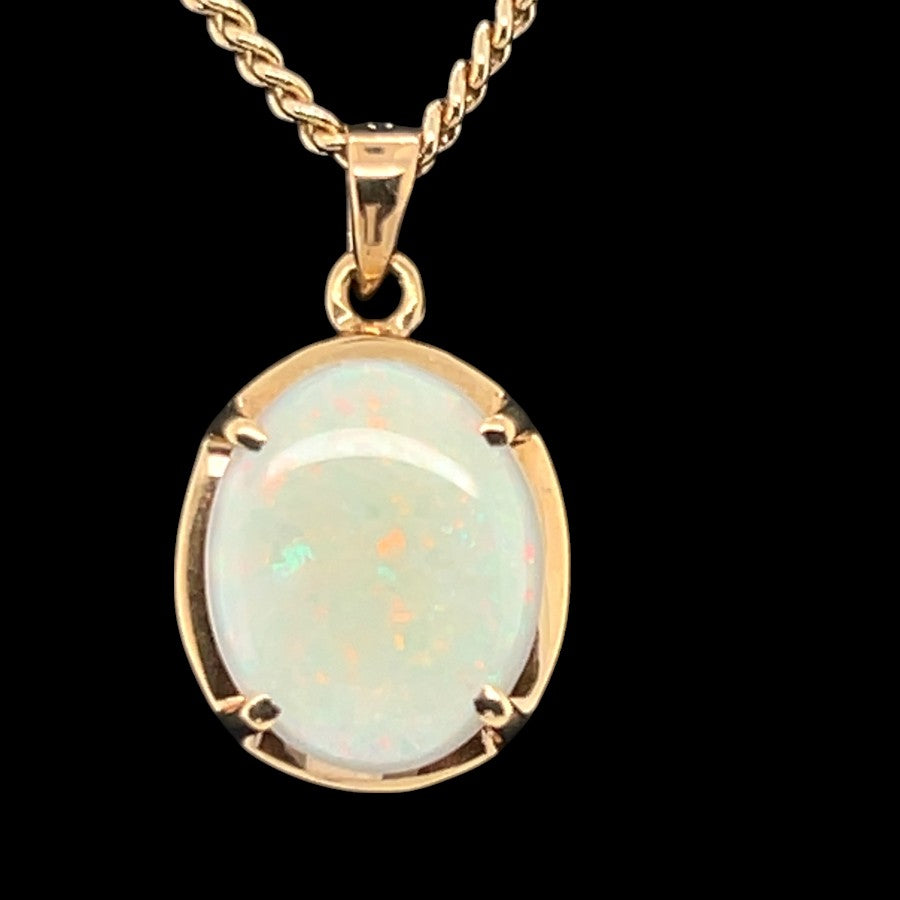 14CT SOLID OPAL PENDANT (SP3355)